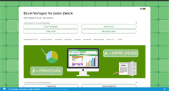 Desktop Screenshot of excel-vorlagen.net